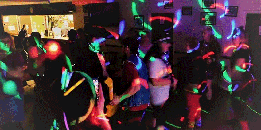 Disco  with lights