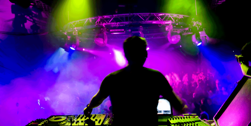 dj at desk